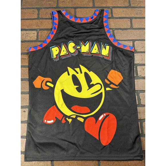 PAC MAN Black Headgear Classics Basketball Jersey ~Never Worn~ S M L - Picture 4 of 7
